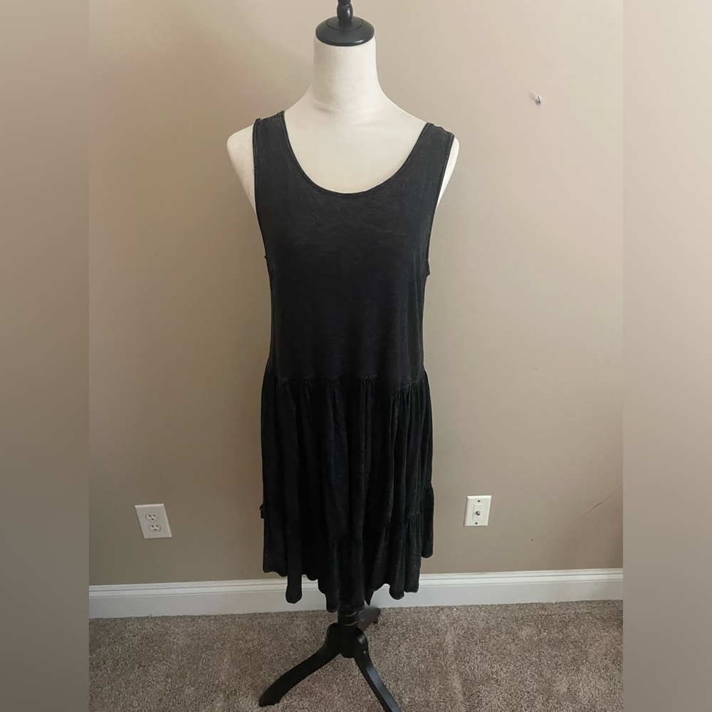 Anthropologie Sleeveless Ruffled Tier Dress Size M